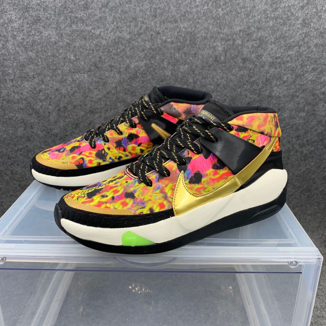 2020 Nike Kevin Durant 13 Butterfly Yellow Gold Black - Click Image to Close